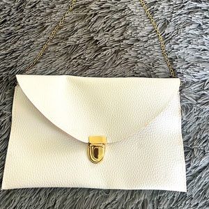 Eggshell white purse